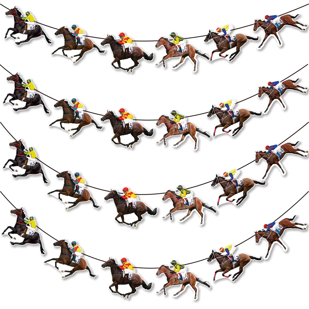Science Of Happiness - Horse Racing Party Banner ghirlande International