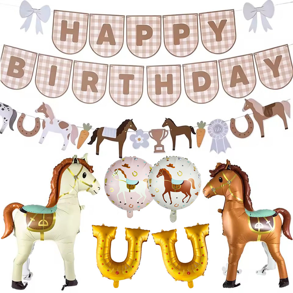 Science Of Happiness - Decorazioni per Compleanno a Tema Cavallo,
