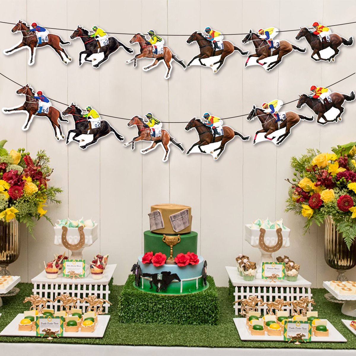 Horse Racing Party Banner ghir - Science Of Happiness recensione e prezzo