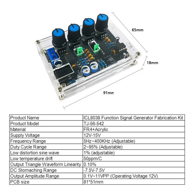 Fai da te ICL8038 generatore d - Science Project Kit recensione e prezzo
